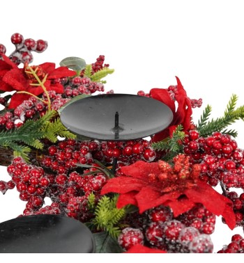 Ghirlanda Porta Candele di Natale D.60 cm