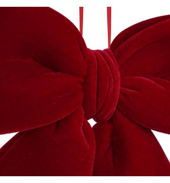 Fiocco Natalizio in Velluto 25 cm Vari Colori