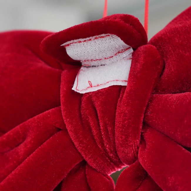 Fiocco Natalizio in Velluto 25 cm Vari Colori