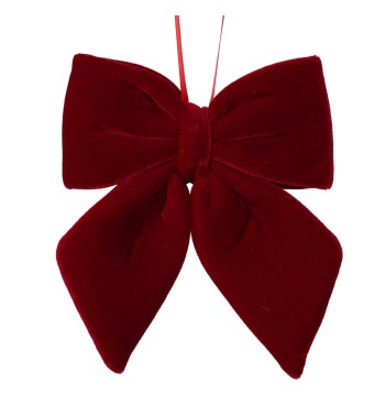 Fiocco Natalizio in Velluto 12 cm Vari Colori