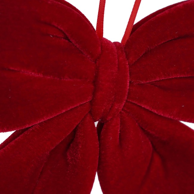 Fiocco Natalizio in Velluto 12 cm Vari Colori