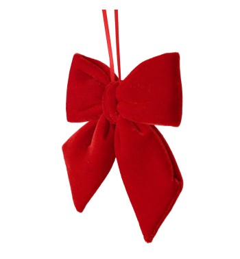 Fiocco Natalizio in Velluto 12 cm Vari Colori