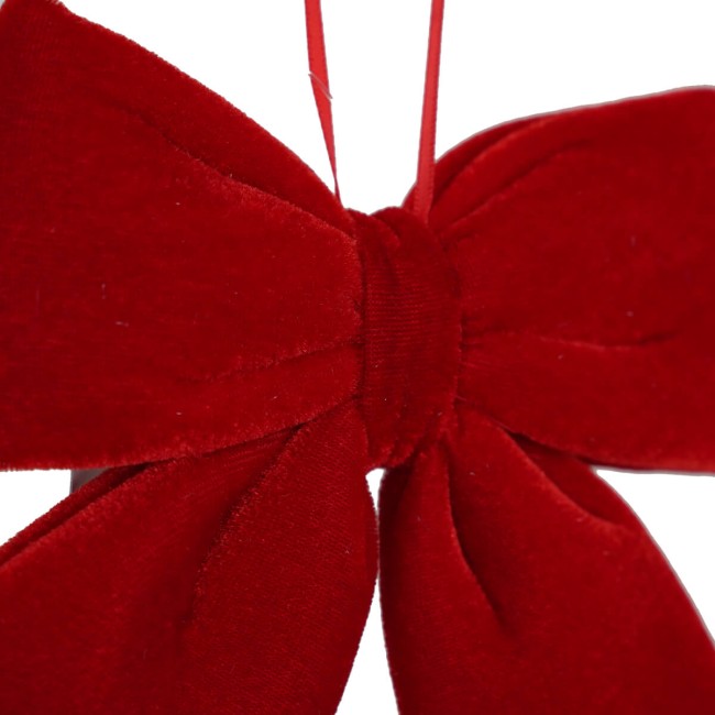 Fiocco Natalizio in Velluto 12 cm Vari Colori