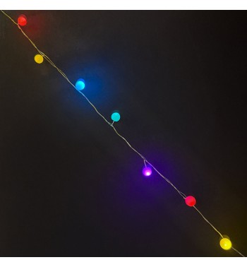 Stringa Luminosa Multicolore con 150 Palline 10 m