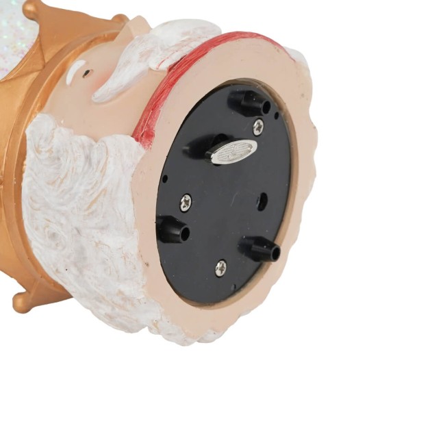 Carillon Schiaccianoci Natalizio con Globo in Vetro H.14 cm