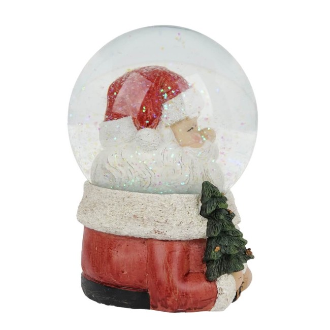 Carillon Babbo Natale in Vetro e Poliresina H.14 cm