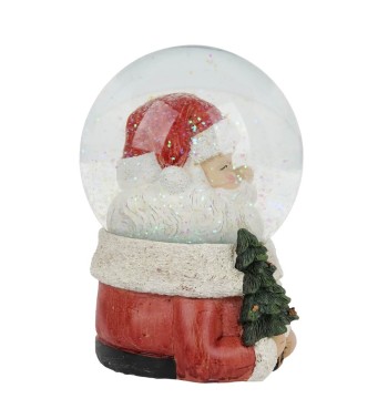 Carillon Babbo Natale in Vetro e Poliresina H.14 cm