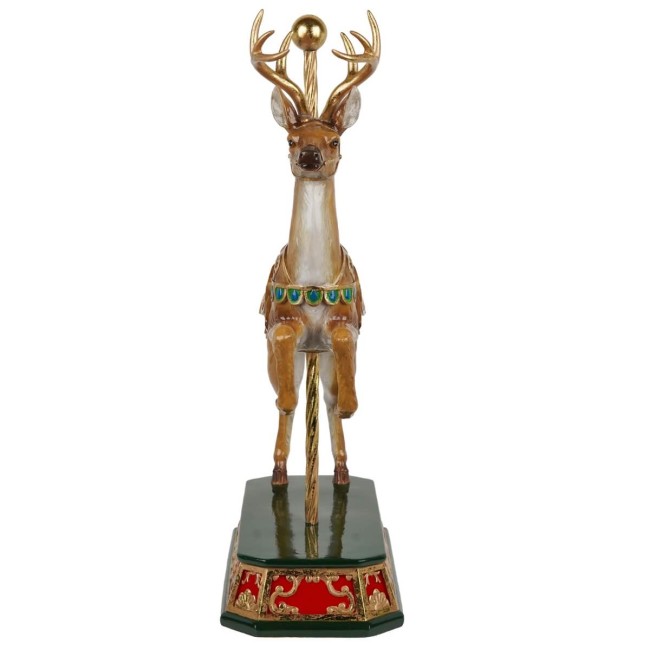 Renna Natalizia su Piedistallo H.56,3 cm