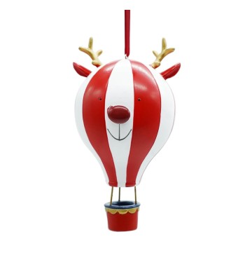 Mongolfiere Natalizie Sospese in Resina Set da 3