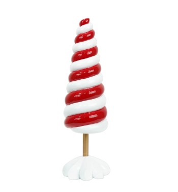 Alberello Natalizio con Vortice Bianco e Rosso 2 Misure