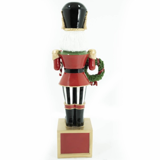 Schiaccianoci di Natale in Resina su Base a Cubo H.124 cm