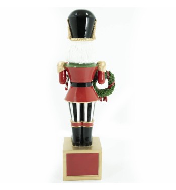 Schiaccianoci di Natale in Resina su Base a Cubo H.124 cm