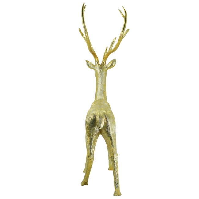 Renna Natalizia Oro Bronzato con Corna Lunghe H.214 cm