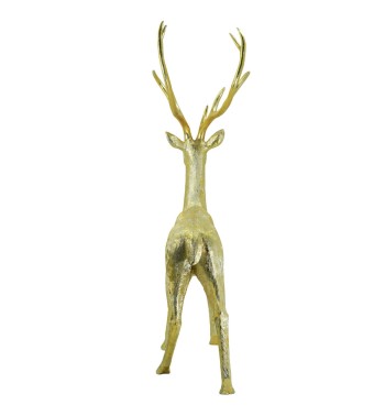 Renna Natalizia Oro Bronzato con Corna Lunghe H.214 cm