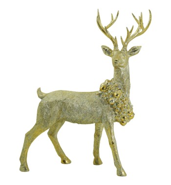 Renna Natalizia Oro Bronzato H.102 cm