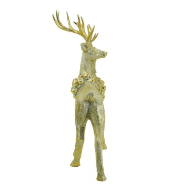 Renna Natalizia Oro Bronzato H.102 cm