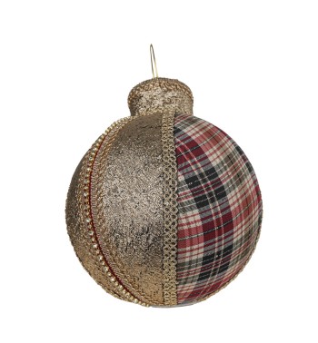 Palla Natalizia da Appoggio con Fantasia Tartan