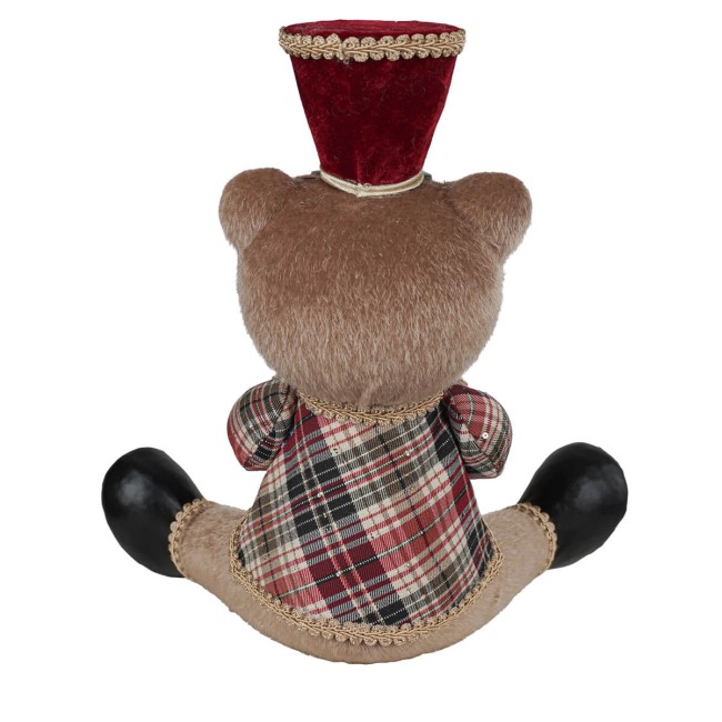 Orsetto Natalizio Seduto con Tromba H.33 cm