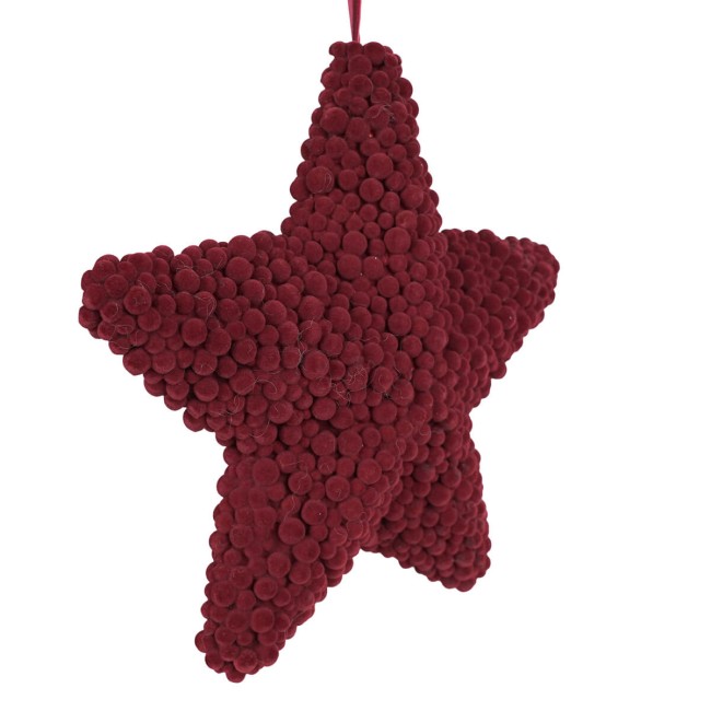 Stella Natalizia in Velluto Bordeaux 2 Misure