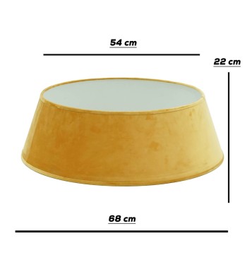 Copribase per Alberi di Natale in Velluto Oro H.22 cm