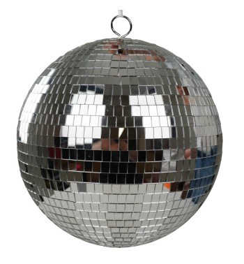 Palla Natalizia Argento Effetto Specchio in Plastica D.30 cm e 40 cm