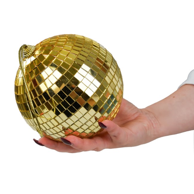 Palla Natalizia in Plastica Effetto Specchio D.15 cm 3 Colori