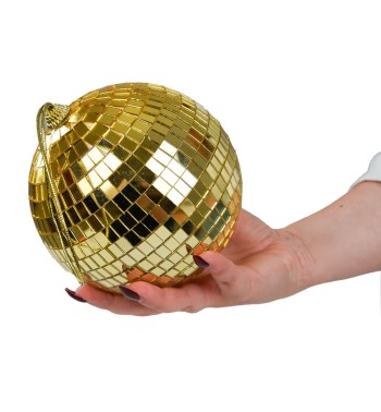 Palla Natalizia in Plastica Effetto Specchio D.15 cm 3 Colori