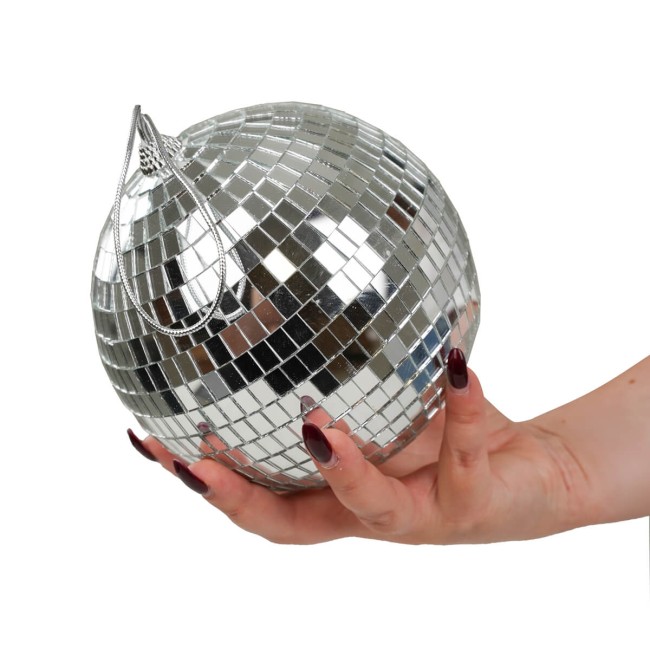 Palla Natalizia in Plastica Effetto Specchio D.15 cm 3 Colori