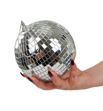 Palla Natalizia in Plastica Effetto Specchio D.15 cm 3 Colori