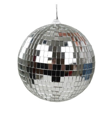 Palla Natalizia in Plastica Effetto Specchio D.15 cm 3 Colori