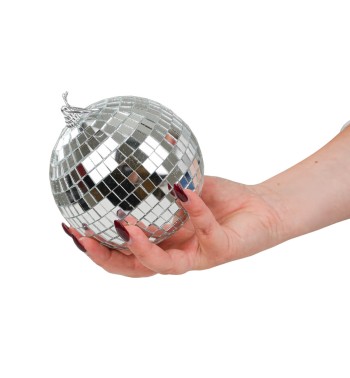 Palla di Natale in Plastica Effetto Specchio D.12 cm 3 Colori