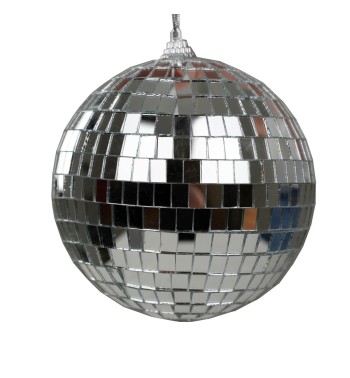 Palla di Natale in Plastica Effetto Specchio D.12 cm 3 Colori
