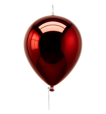Palloncino Natalizio in Plastica D.15 cm 3 Colori