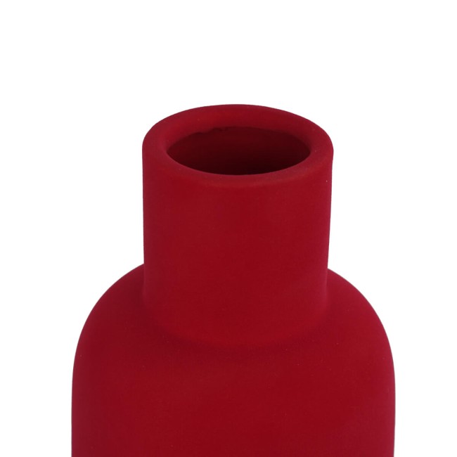 Vaso in Ceramica Rivestito in Velluto H.35 cm 2 Colori