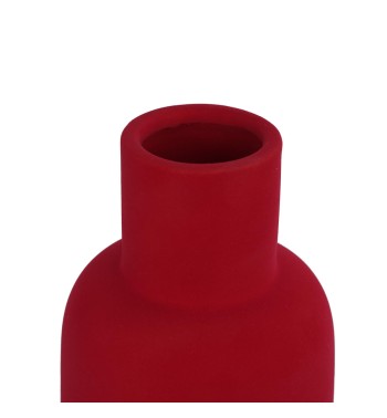 Vaso in Ceramica Rivestito in Velluto H.26,5 cm 2 Colori