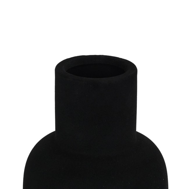 Vaso in Ceramica Rivestito in Velluto H.26,5 cm 2 Colori