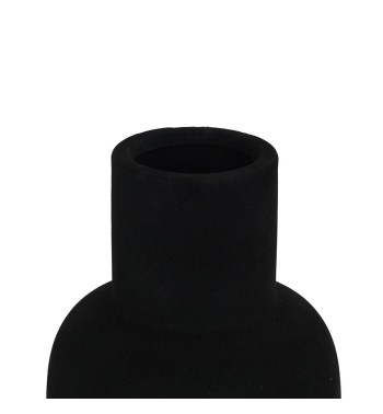 Vaso in Ceramica Rivestito in Velluto H.26,5 cm 2 Colori