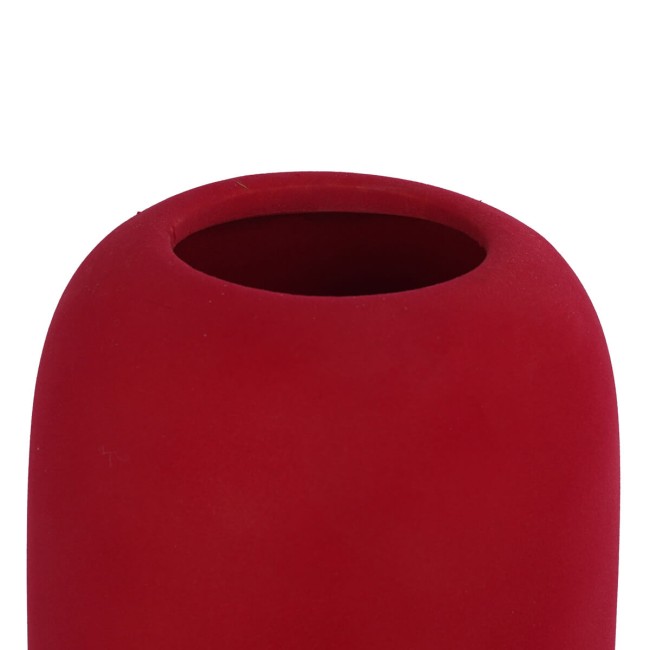 Vaso in Ceramica Rivestito in Velluto H.25 cm 2 Colori