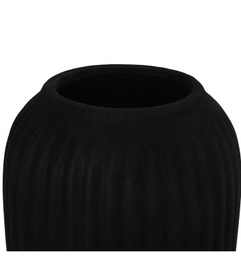 Vaso in Ceramica Rivestito in Velluto H.20 cm 3 Colori