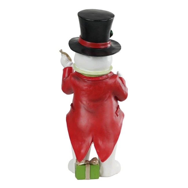 Pupazzo di Neve Natalizio in Resina H.41,5 cm