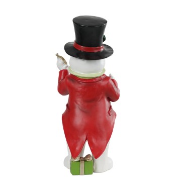 Pupazzo di Neve Natalizio in Resina H.41,5 cm