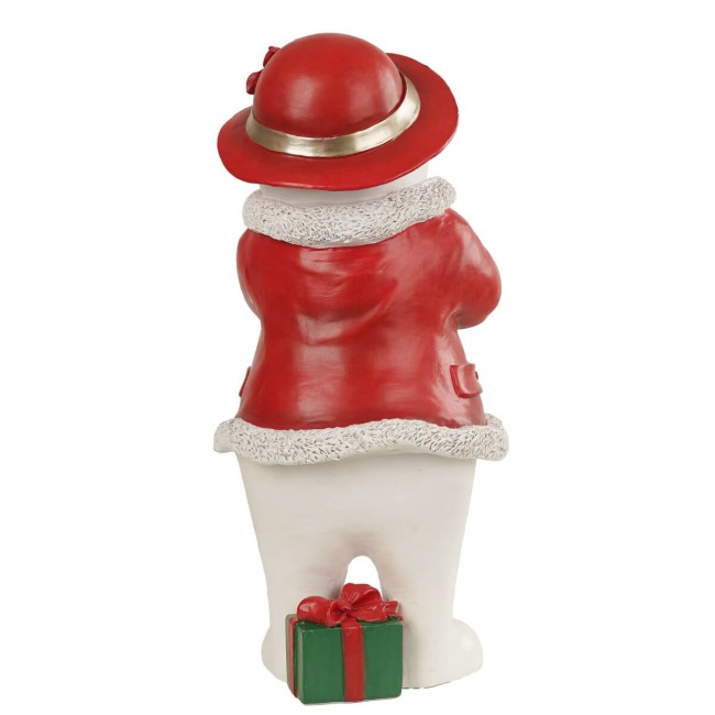 Pupazzo di Neve Natalizio in Resina H.36,5 cm