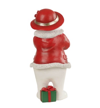 Pupazzo di Neve Natalizio in Resina H.36,5 cm