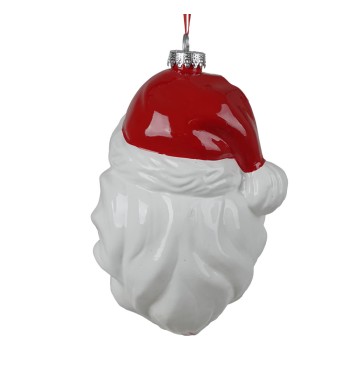 Testa di Babbo Natale da Appendere H.18,7 cm