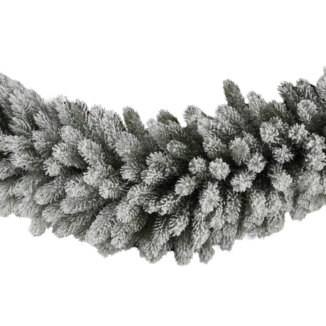 Swag Natalizio Innevato in PE 180 cm