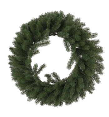 Ghirlanda Natalizia Verde D.80 cm in PE