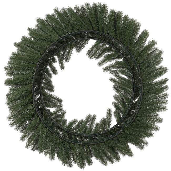 Ghirlanda Natalizia Verde D.80 cm in PE