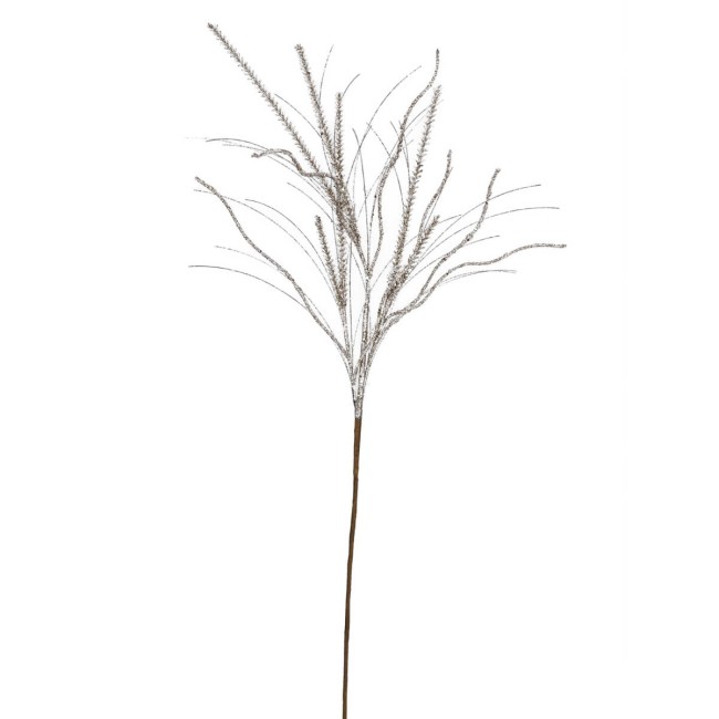 Rametto Natalizio Glitterato Champagne da 85 cm