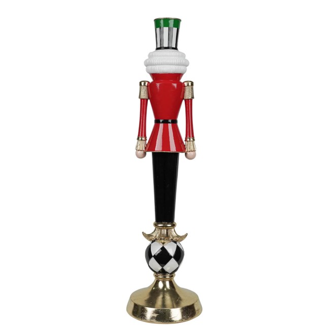 Schiaccianoci Candelabro Natalizio in Resina H.60,5 cm