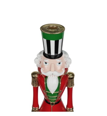 Schiaccianoci Candelabro Natalizio in Resina H.60,5 cm